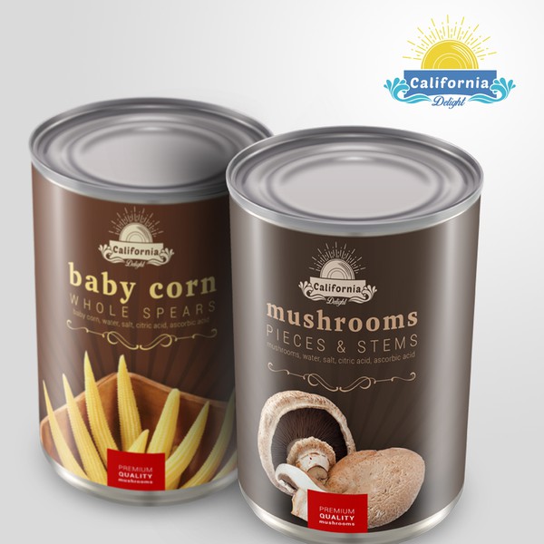 Canned Food Label Design