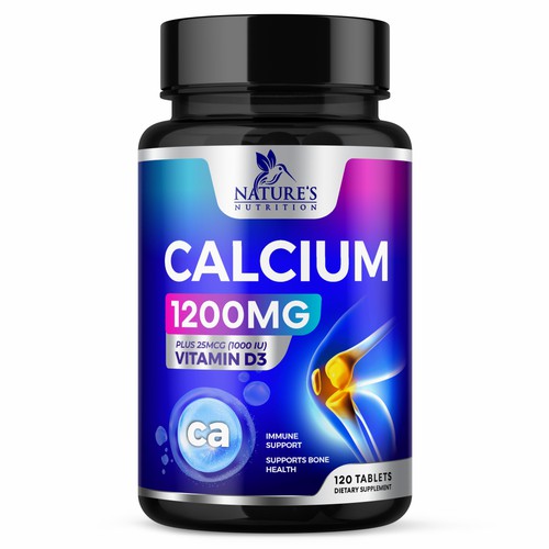 Calcium Plus Vitamin D3 Design Needed for Nature's Nutrition Design by GenScythe