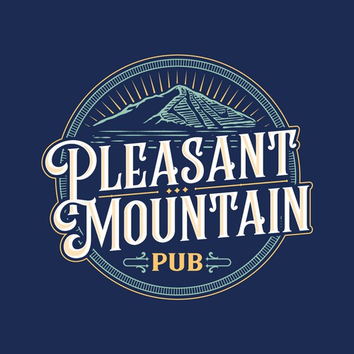 4 season-High end mountain pub on ski mountain and lake Design by AlarArtStudio™