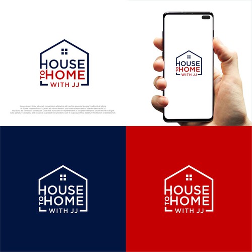 コンペ「"House to Home with JJ" REAL ESTATE AGENT LOGO!!」のデザイン by pronine9さん 