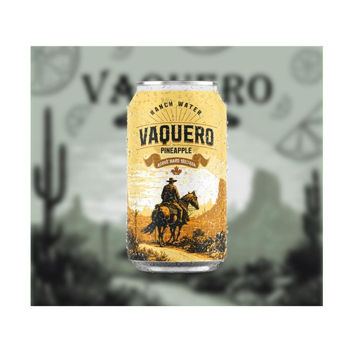 design a label for a new "Ranch Water" by the name of  "Vaquero" Design by M3c3 Design