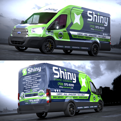 Commercial Truck/Van Wrap Design - Cleaning Company Design by adelea