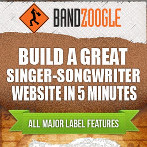 Bandzoogle needs a new banner ad Design by vineet5