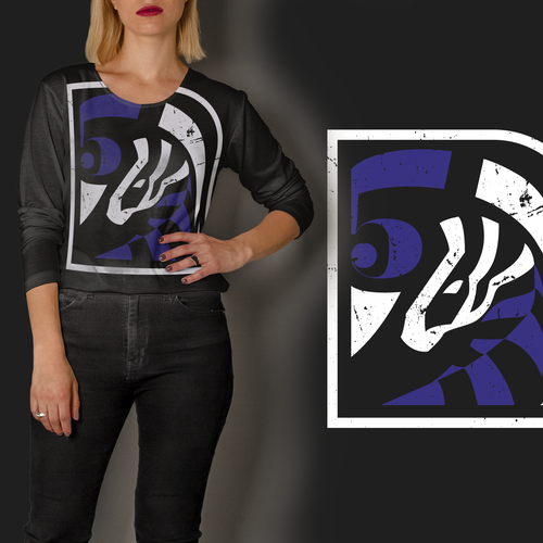 Edgy, Tough, Rugged, clothing Logo cleverly combining "Zebra" and "51" in a unique way. Design by Prografik