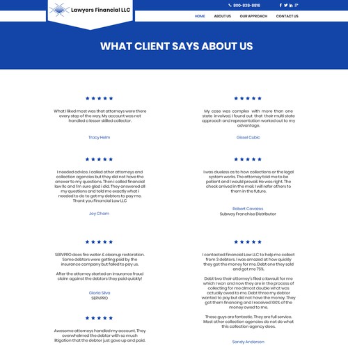 Debt Collection Website Design by Creative GS