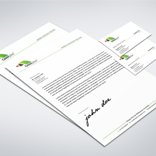 Help Coverplas with a new stationery Design by conceptu