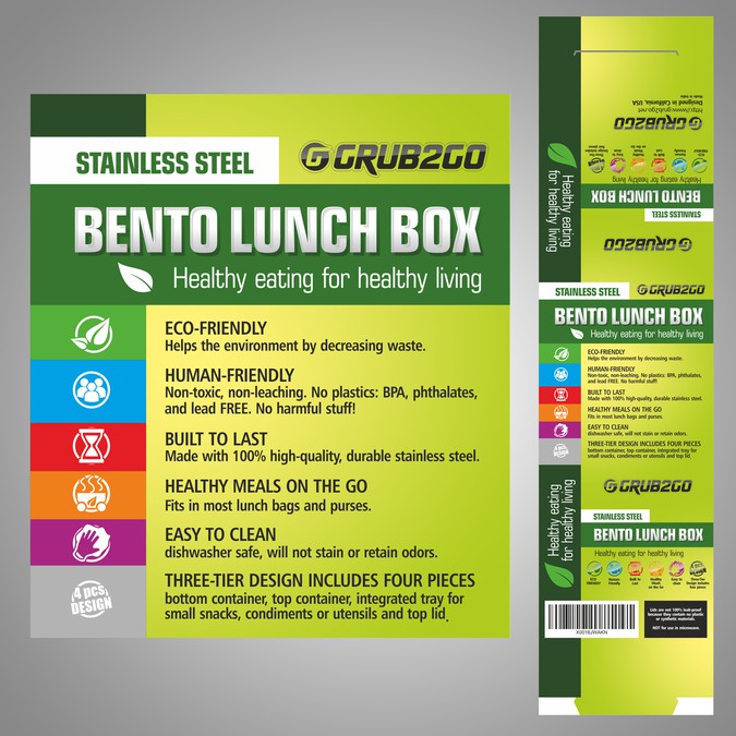 Create an Upscale, Modern Lunch Box Label Product label contest