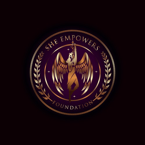 SHEempowers - luxurious design of a woman preferrably in some kind of a circle to appeal to women professionals Design by eMbo