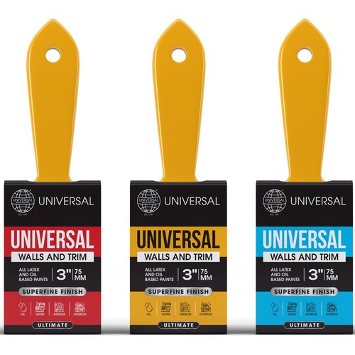 Designs Professional Paint Brush Packaging Product packaging contest