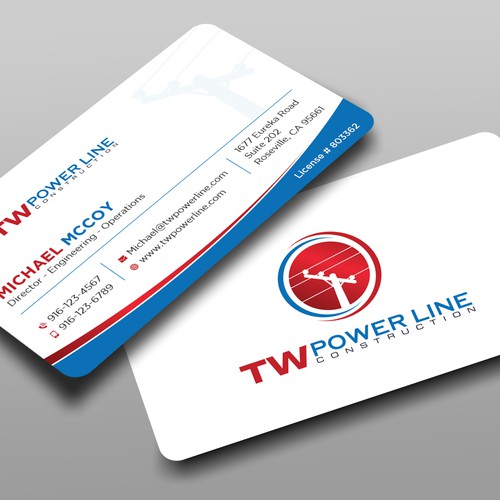 Business Card for a high voltage company Design by prosenjit_P