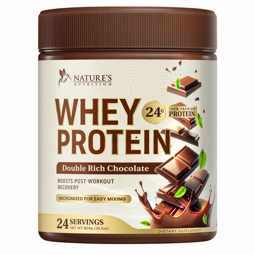 Davi Giolo ★さんのTasty Whey Protein Chocolate Design Needed for Nature's Nutritionデザイン