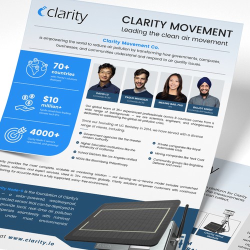 Design one-pager company overview Design by Alphabet ♥