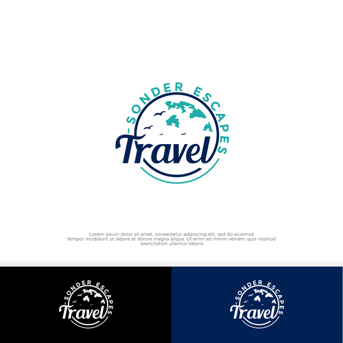 Luxury travel agency logo to appeal to international travelers. Design by AjiCahyaF