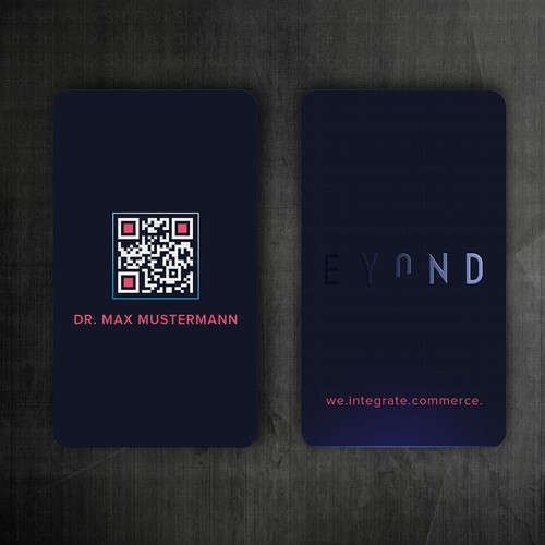 Visitenkarte mit QR Code Design by Felix SH