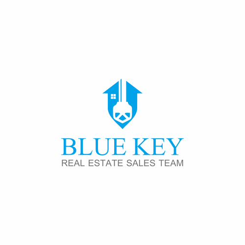 Create a modern bold logo for Blue Key Real Estate Sales Team Logo