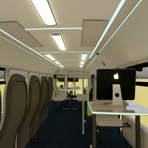 mobile scientific and technological bus (3d) Design by Gaeah