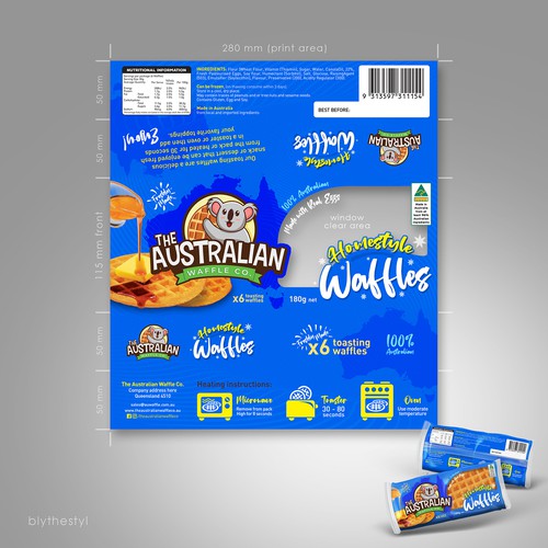 Waffle Packet Design Design by marketingmaster