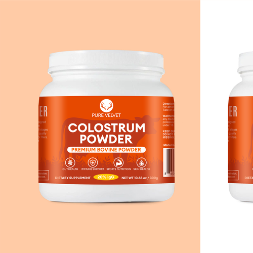 Design di Re-design Supplement Label to capture Amazon shopper attention & boost CTR - Colostrum Powder di SONUPARMAR