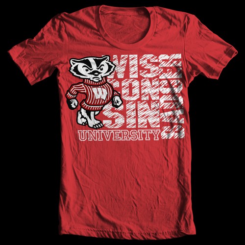 Wisconsin Badgers Tshirt Design Design von Rizki Salsa Wibiksana
