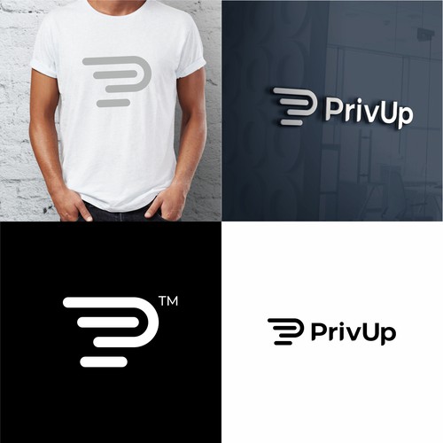 "Design a modern logo for PrivUp, a golf membership app" winning Landing page design