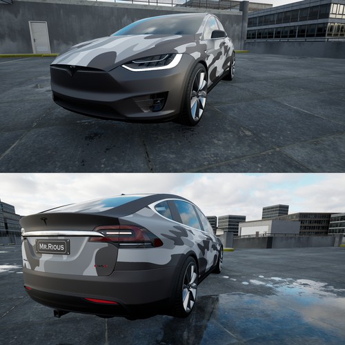 Tesla Model X Ontwerp door TANSA ART