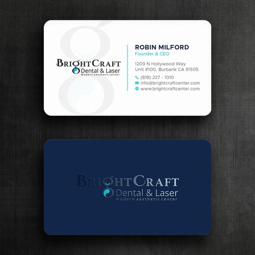 コンペ「Modern Dental and Medical SPA business card」のデザイン by Felix SHさん 