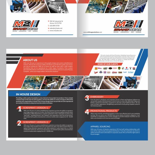 Screen Print Shop - Company Brochure Design by Dzine Solution