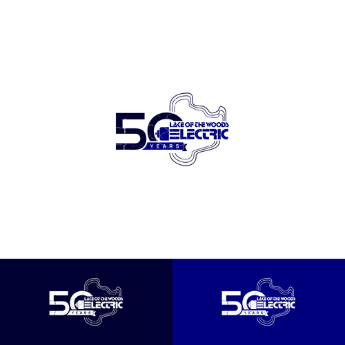 Electrical contractor, 50 year anniversary logo Design by MisterR