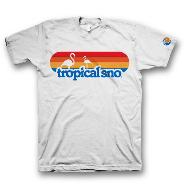 t shirt design for tropical sno