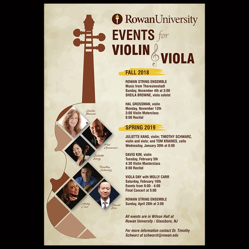 Music Series Poster violin/viola Design by omsplus