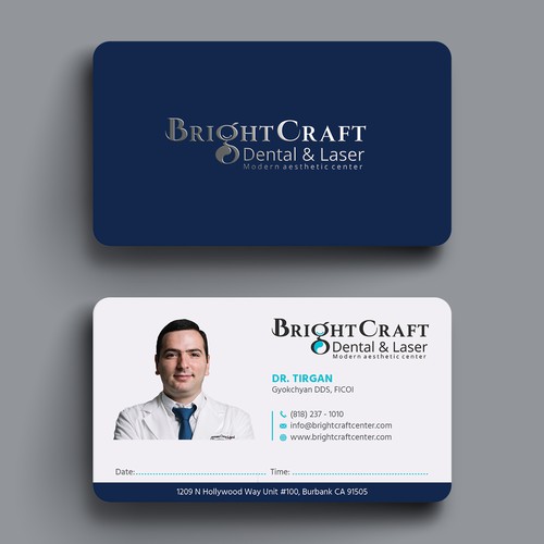 Modern Dental and Medical SPA business card Design réalisé par Hasanssin