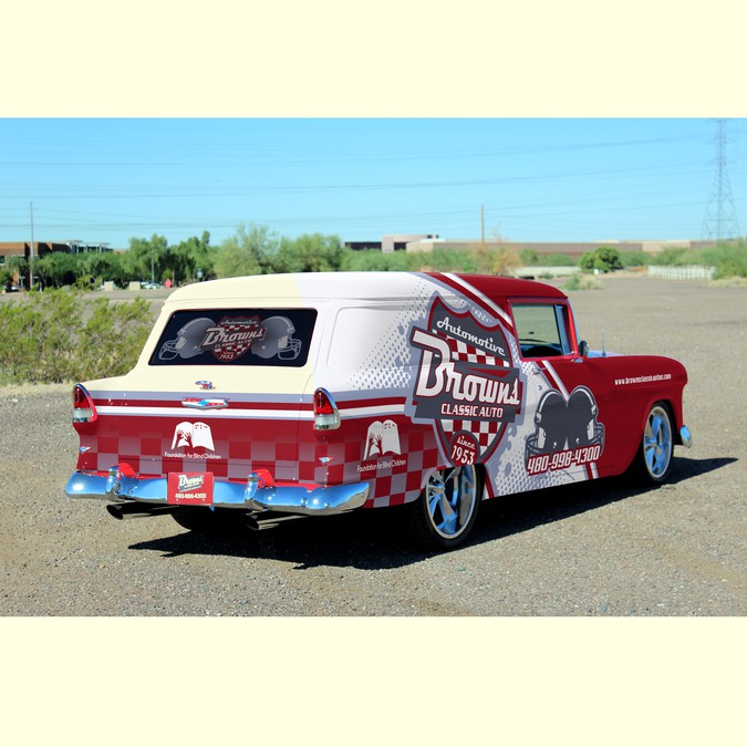 55 chevy Classic Car, protional wrap | Car, truck or van ...