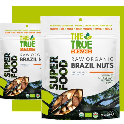  The True Organic Premium Brazil Nuts (10oz) Raw