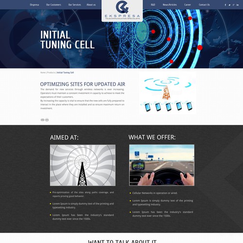Parallax Website Design Wanted for Ekspresa Diseño de DezignLAB