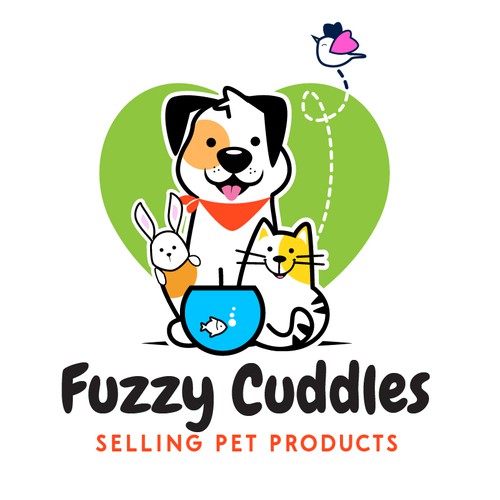 Fuzzy Cuddles Pets Logo Design by sikandar@99