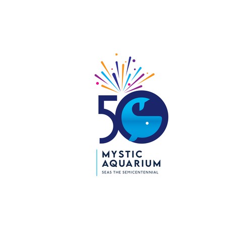 Mystic Aquarium Needs Special logo for 50th Year Anniversary Design by Passionately Curious