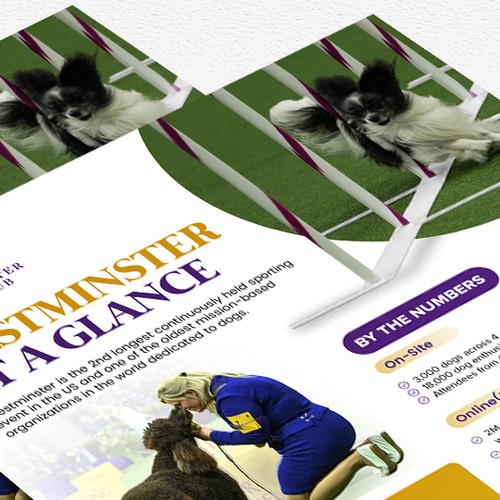 Design a Highlight Sheet for the iconic Westminster Kennel Club Dog Show! Design by Alphabet ♥