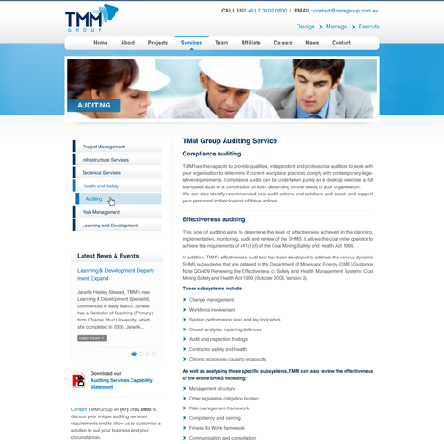 Help TMM Group Pty Ltd with a new website design Ontwerp door alina kruczynski