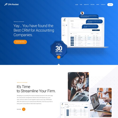 Website Design for our Accounting CRM Software Design von keilaMaria
