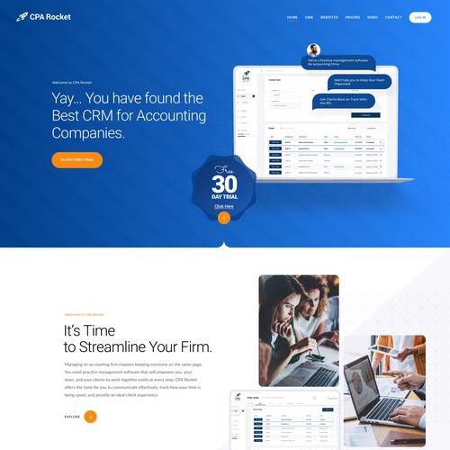 Website Design for our Accounting CRM Software Design by keilaMaria