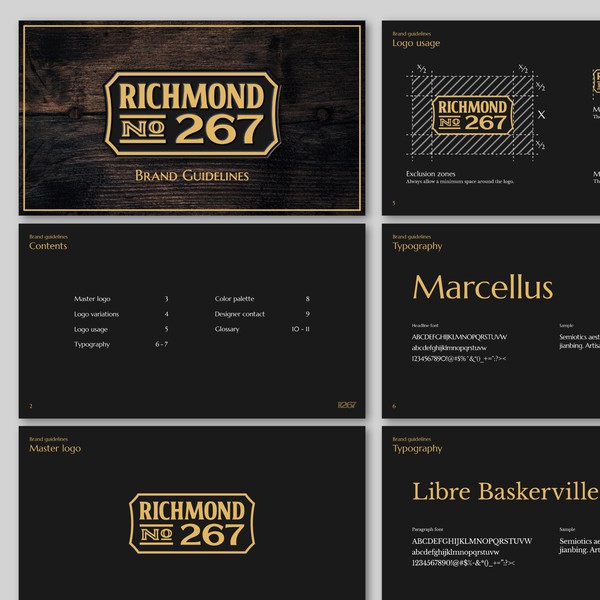 A concise brand guide for a vintage apart-hotel.