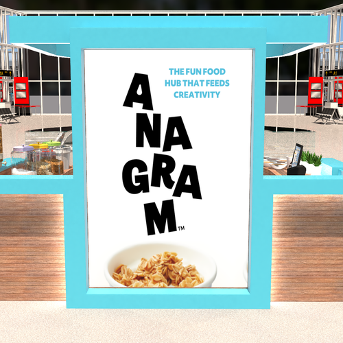 Design a 3D render for food serving kiosk Design by Ann Davis