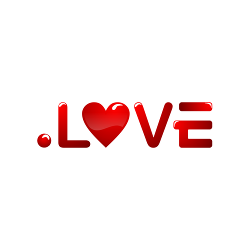 Reinvent love on the internet with a .love logo | Logo design 
