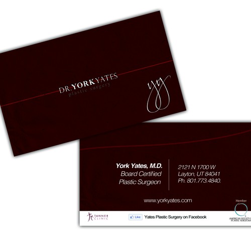 Dr. York Yates Plastic Surgery - business card Design by numarti