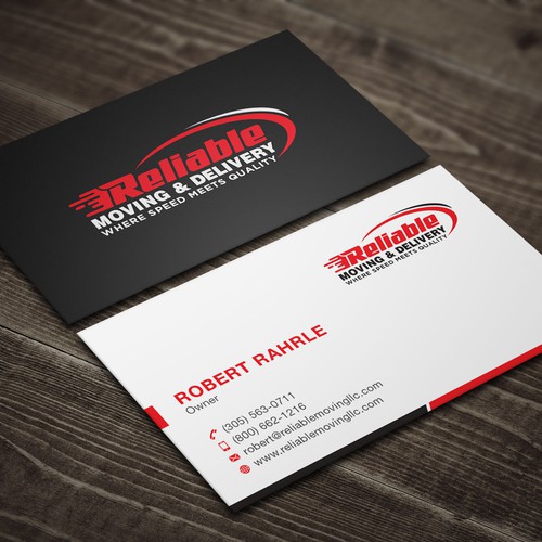 Business Card Design for Moving Company Design réalisé par IK_Designs