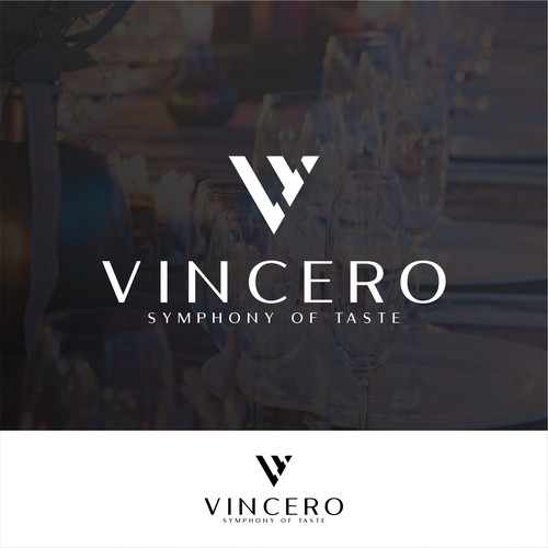 Making a logo in a restaurant (Name is VINCERO) Design by Thunderz