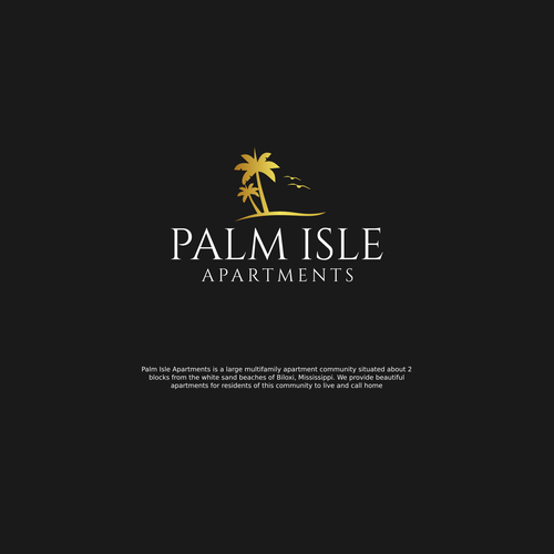 Rebrand/Redesign the logo for Palm Isle Apartments!! Design by Rav Astra