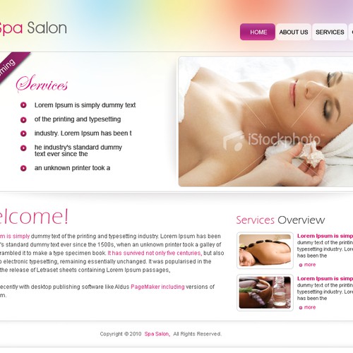 1-3 Page Website Template Design von desigN86