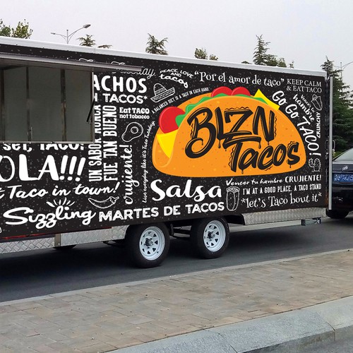 Help me feed the streets with BLZN Tacos!! Design by shazigns