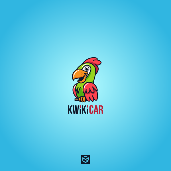 Parrot mascot for car painting company